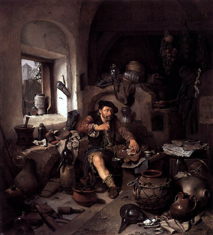  Cornelis Bega Alchemist - Hand Painted Oil Painting