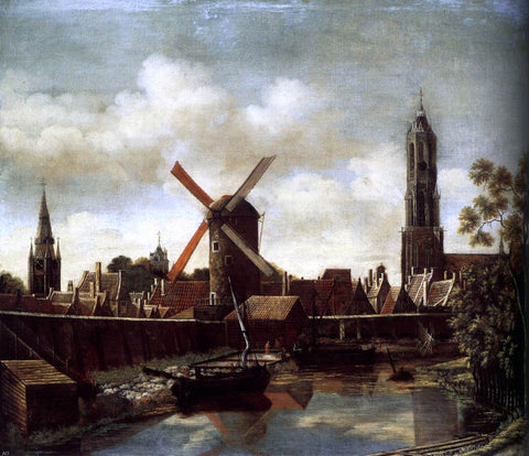  Daniel Vosmaer The Harbour of Delft - Hand Painted Oil Painting