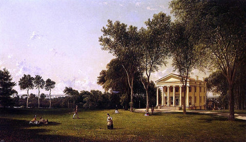  David Johnson Croquet on the Lawn - Hand Painted Oil Painting