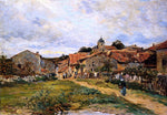  Edmond Marie Petitjean The Village Road - Hand Painted Oil Painting
