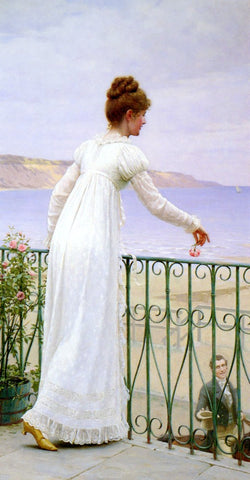  Edmund Blair Leighton A Favour - Hand Painted Oil Painting