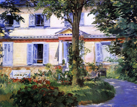  Edouard Manet The House at Rueil - Hand Painted Oil Painting