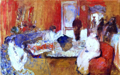  Edouard Vuillard In the Red Room - Hand Painted Oil Painting