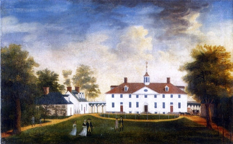  Edward Savage Mount Vernon from the Carriage Entrance - Hand Painted Oil Painting