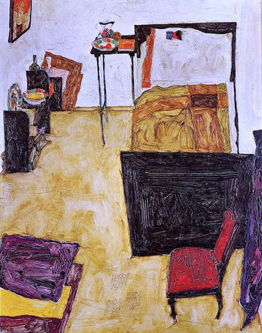  Egon Schiele Schiele's Room in Neulengbach - Hand Painted Oil Painting
