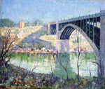  Ernest Lawson A Spring Night, Harlem River - Hand Painted Oil Painting