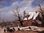  Esaias Van de Velde Winter Landscape - Hand Painted Oil Painting