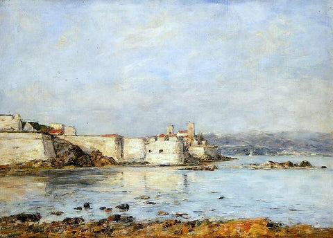  Eugene-Louis Boudin Antibes, the Fortifications - Hand Painted Oil Painting