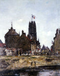  Eugene-Louis Boudin Dunkirk, Festival Day - Hand Painted Oil Painting