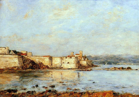  Eugene-Louis Boudin The Harbor of Antibes - Hand Painted Oil Painting