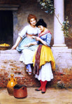  Eugene De Blaas The Love Letter - Hand Painted Oil Painting
