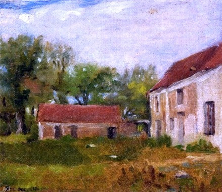  Eva Gonzales Farm at Rebais (Seine-et-Marne) - Hand Painted Oil Painting