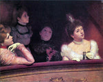  Federico Zandomeneghi At the Theater - Hand Painted Oil Painting