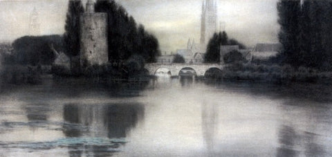  Fernand Khnopff Le Lac D'Amour, Bruges - Hand Painted Oil Painting