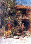  Francisco Domingo Marques Paisaje  con Caseron - Hand Painted Oil Painting