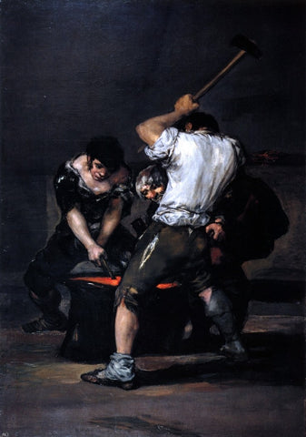  Francisco Jose de Goya Y Lucientes The Forge - Hand Painted Oil Painting