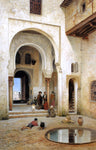  Frans Wilhelm Odelmark A Courtyard in Alhambra - Hand Painted Oil Painting
