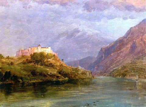  Frederic Edwin Church Salzburg Castle - Hand Painted Oil Painting