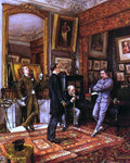  Frederic Regamey Avant Le Duel, Jeune Homme Chez Le Maitre D'Armes - Hand Painted Oil Painting