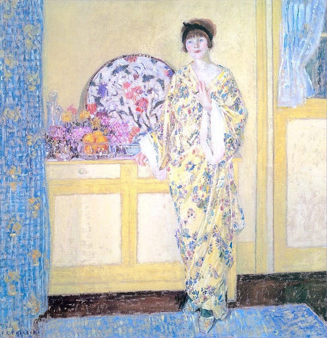  Frederick Carl Frieseke The Yellow Room - Hand Painted Oil Painting