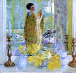  Frederick Carl Frieseke Yellow Tulips - Hand Painted Oil Painting