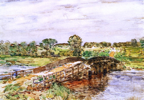  Frederick Childe Hassam Bridge at Old Lyme - Hand Painted Oil Painting
