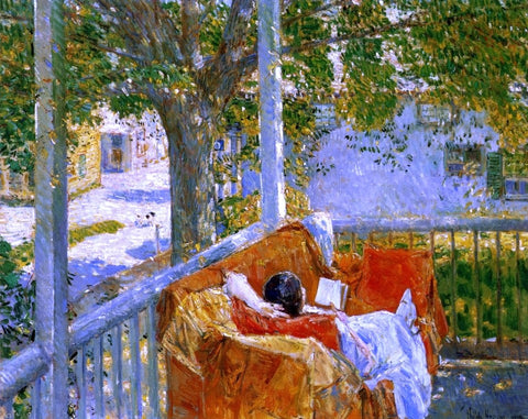  Frederick Childe Hassam Couch on the Porch, Cos Cob - Hand Painted Oil Painting