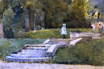  Frederick Childe Hassam In the Park at St. Cloud - Hand Painted Oil Painting