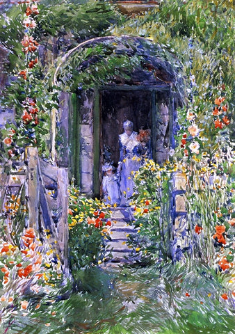  Frederick Childe Hassam Isles of Shoals Garden (also known as The Garden in Its Glory) - Hand Painted Oil Painting