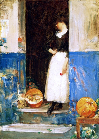  Frederick Childe Hassam La Fruitiere (also known as A Fruit Store) - Hand Painted Oil Painting
