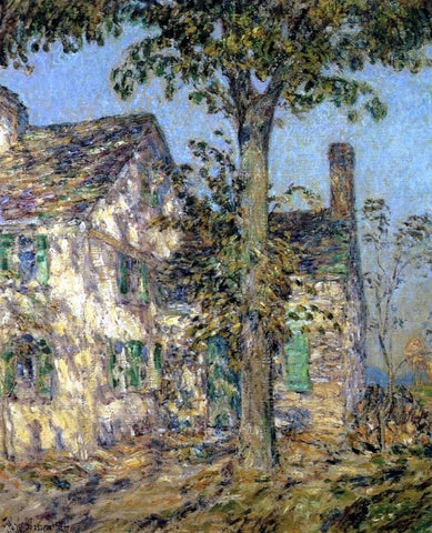  Frederick Childe Hassam Sunlight on an Old House, Putnam - Hand Painted Oil Painting