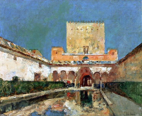  Frederick Childe Hassam The Alhambra (also known as Summer Palace of the Caliphs, Granada, Spain) - Hand Painted Oil Painting