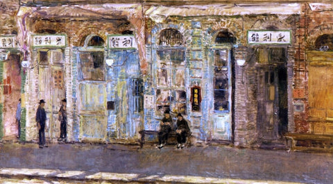  Frederick Childe Hassam The Chinese Merchants - Hand Painted Oil Painting