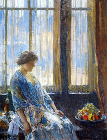  Frederick Childe Hassam The New York Window - Hand Painted Oil Painting
