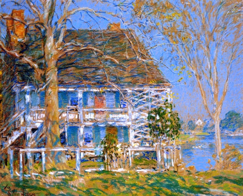  Frederick Childe Hassam Unknown (also known as The Old Brush House) - Hand Painted Oil Painting