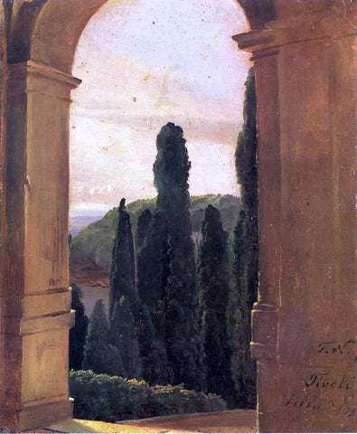  Friedrich Nerly Villa d'Este - Hand Painted Oil Painting