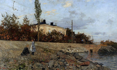  Fritz Thaulow Evening at the Bay of Frogner - Hand Painted Oil Painting