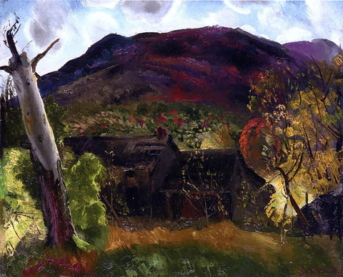  George Wesley Bellows Blasted Tree and Deserted House - Hand Painted Oil Painting