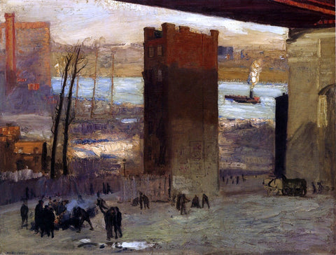  George Wesley Bellows Lone Tenement - Hand Painted Oil Painting