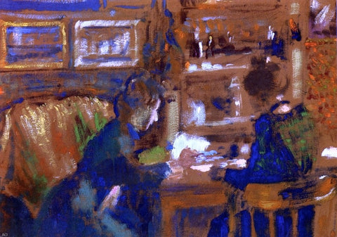  Georges Lemmen The Conversation (also known as Two Woman in an Interior) - Hand Painted Oil Painting