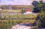  Georges Seurat House with Red Roof - Hand Painted Oil Painting