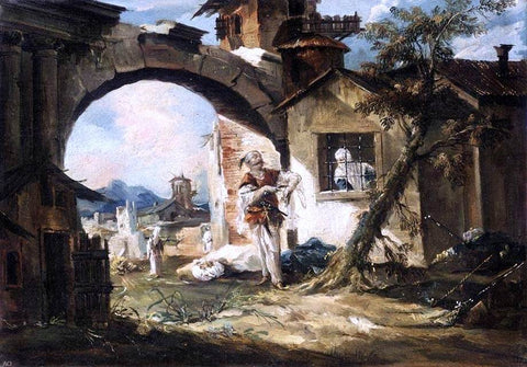  Giovanni Antonio Guardi The Amorous Turk - Hand Painted Oil Painting