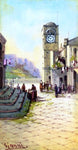  Girolamo Gianni Town Square, Capri - Hand Painted Oil Painting