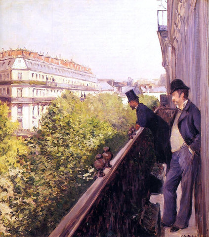  Gustave Caillebotte A Balcony - Hand Painted Oil Painting