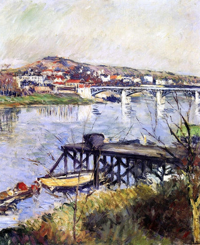  Gustave Caillebotte The Argenteuil Bridge - Hand Painted Oil Painting