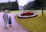  Gustave Caillebotte The Park on the Caillebotte Property at Yerres - Hand Painted Oil Painting