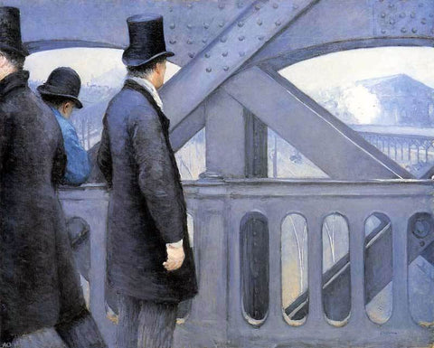  Gustave Caillebotte The Pont de Europe - Hand Painted Oil Painting