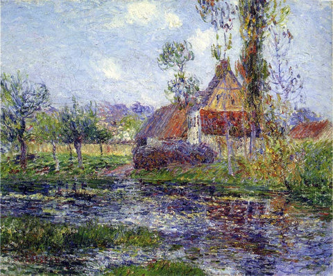  Gustave Loiseau Hendreville by the Eure River - Hand Painted Oil Painting