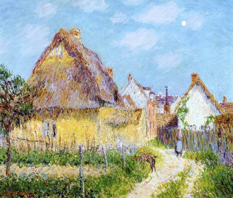  Gustave Loiseau Thatched Cottage, Le Vaudreuil - Hand Painted Oil Painting