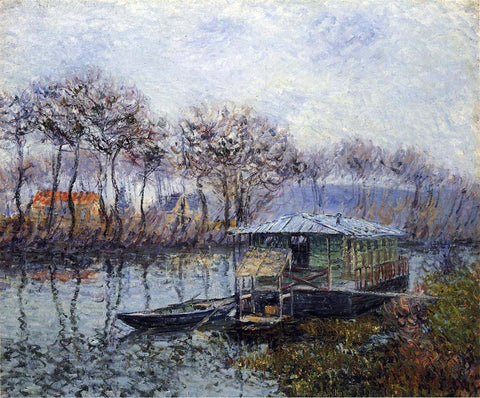  Gustave Loiseau The Seine at Port Marly - Hand Painted Oil Painting